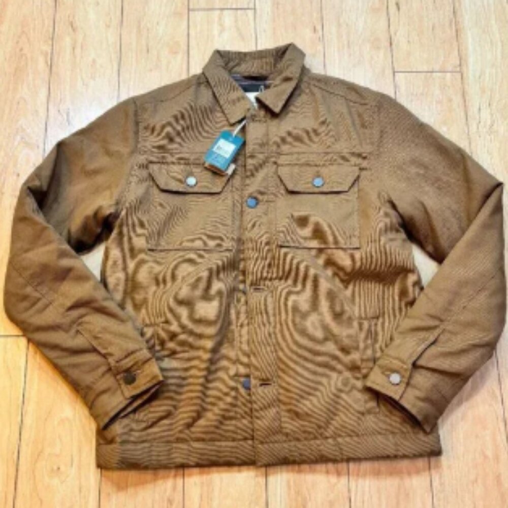 Tentree Treeline Canvas Jacket Foxtrot Brown Size Unisex Size Small NWT